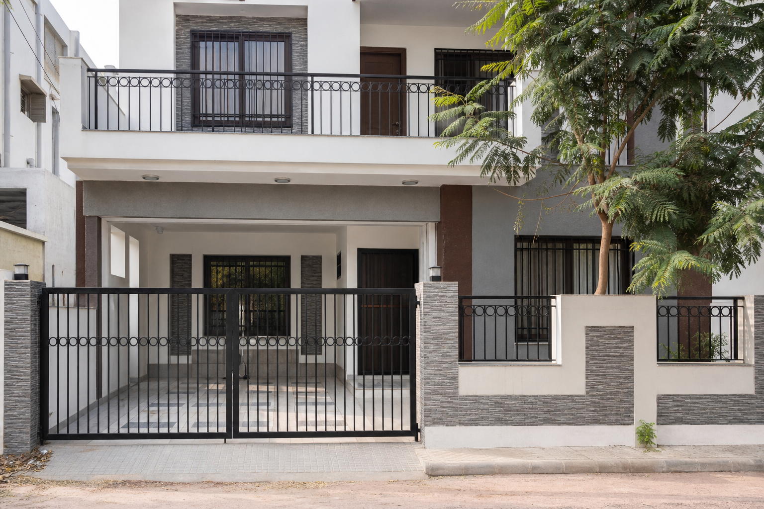 Finished residential fabrication project by Shreeji Iron Works